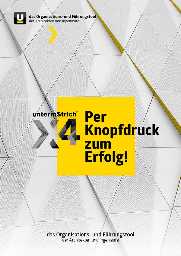 untermstrich X4 software Produktbroschüre, Per Knopfdruck zum Erfolg